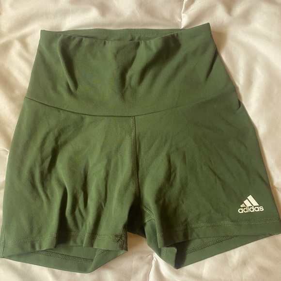 adidas Pants - Adidas green gym shorts